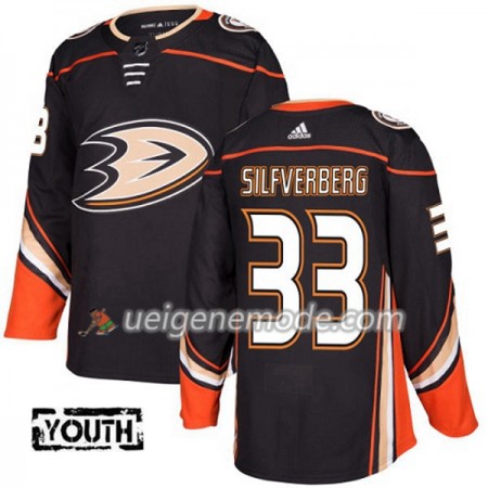 Kinder Eishockey Anaheim Ducks Trikot Jakob Silfverberg 33 Adidas 2017-2018 Schwarz Authentic